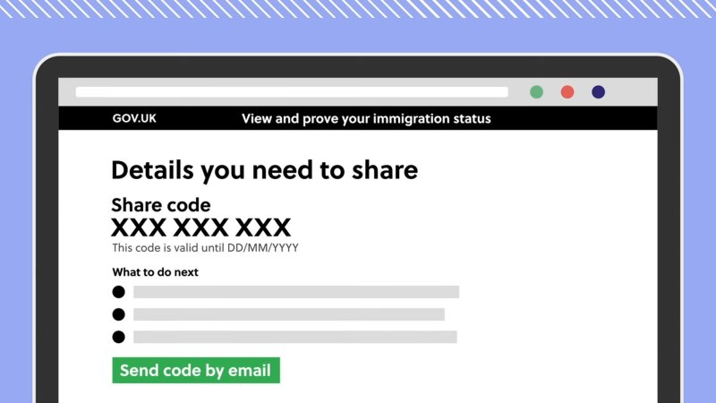 Learn how to get and use a UK eVisa share code to prove your immigration status for work, rent, and services.